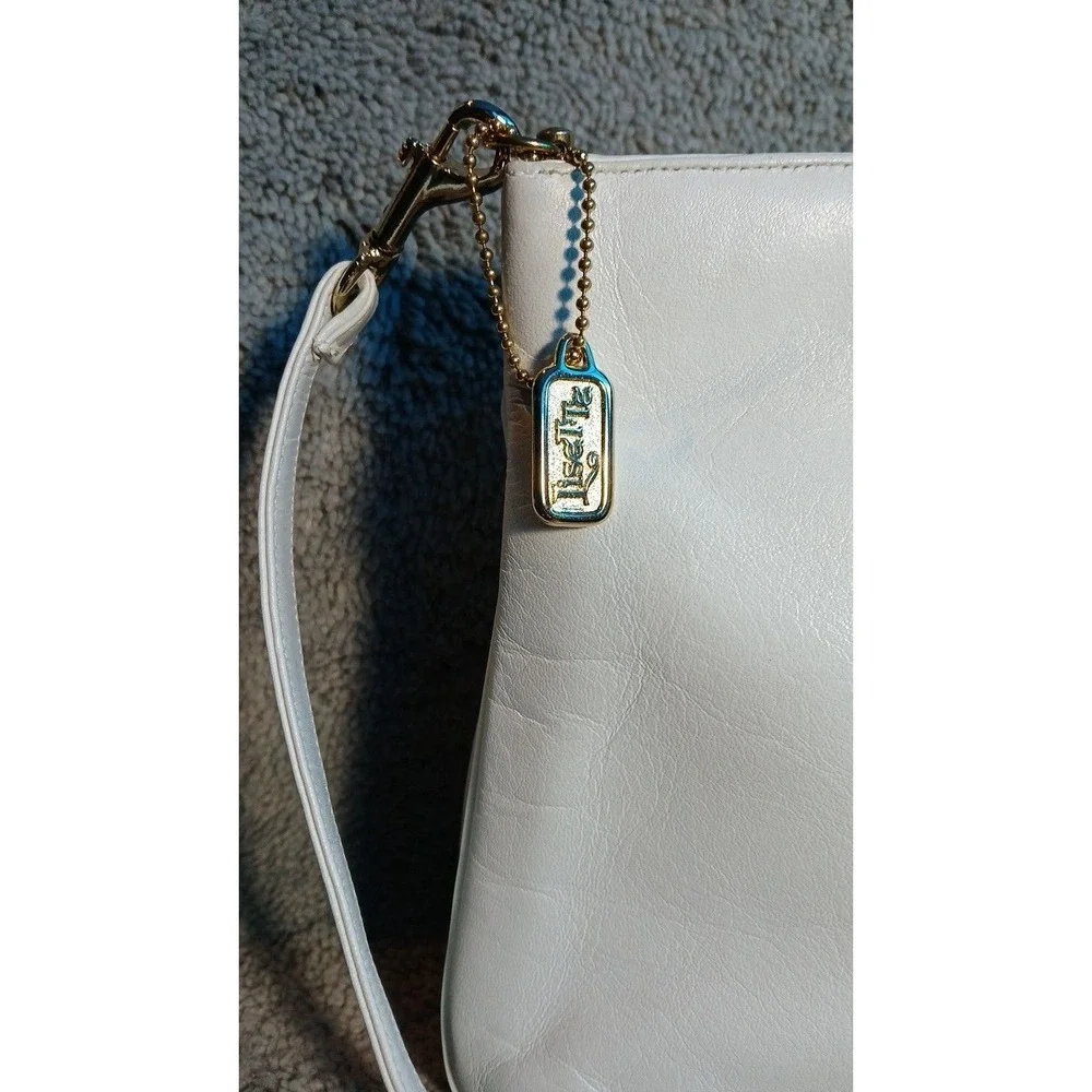 Vintage 80's Lisette Brand White Leather Purse NWOT!